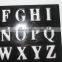 Factory Direct Sale OEM Plastic Letter Stencil Ruler in Stock
