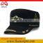 China Headwear Oem Adjustable Fitted Military Hats For Men Flat Top Snapback Cotton Caps For Man