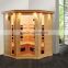 ETL/CE/ROHS Approved Corner Sauna for 5person, Popular Infrared Sauna for 5person
