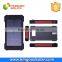 manufacturer 10000mah waterproof rainproof solar charger with compass and LED light