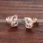 Fashion Jewelry Rose Gold Monkey Animal Shaped Earrings