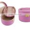 hot sale round tube small make up case with handle