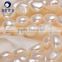 fresh water natural pearl white baroque nugget pearl strands 10-11mm for making jewelry wholesale