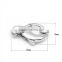 925 Sterling Silver Number 8 Shape Lobster Clasp Connector Jewelry Findings For Pearl Necklace And Bracelet SC-CZ052