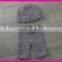 Factory supplement warm baby infant winter gray crochet hat with clothes