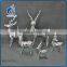 christmas suppliers indoor silver ceramic reindeer decoration wholesale