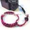 black and pink rose noche paracord camera wrist strap survival paracord wrist strap