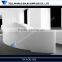 New design semi-circle reception desk white for office room