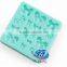 Cake decorating tools blue bowknot silicone mold for fondant