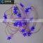 Real factory blue color led christmas star string lights