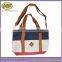 High Quality Custom Made Canvas Fashion Bags with Leather Trim for Japanese