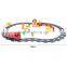 Funny plastic b o railway car with light and music