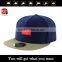 Flat Brim Blank Custom 5 Panel Leather Patch adjust snapback hats