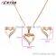 bridal jewellery hot new products for 2016 heart shape jewelry sets rose gold plated custom jewelry set