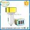 Mobile phone car charger with 3 ports 5.2A smart output,Aluminium frame