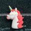 Factory wholesale cheap emoji power bank PVC American unicorn power bank emoji battery charger unicorn battery charger