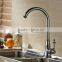 chrome surface brass kitchen faucet mixer