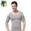 Mens Body Shaper Short Sleeve Undershirt 349 BK Bodysuits for Adult Compression Clothing Corset Tops