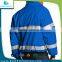 Reflective 300D Polyester Blue Padding Jacket Reflective Tape For Policeman With Led Light