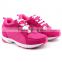 China factory price high heel pink red custom athletic shoes/alive shoes/makers shoes wholesale womens