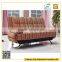 Modern red color one person fabric sofa bed with removable arms for living room