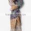 Helsinki cool burgundy, tan, and navy blue silk woolen scarfs for girls