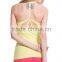 New fashion seamless gym tank tops lady high stretch sports wear