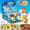 Kids water shooting machine with swing horse /water war journey 2