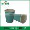 Wholesale Disposable Eco-friendly Round Embossing Paper Coffee Cups Green Blue Pink color