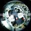 LS VISION 5MP IP camera fish eye lens panorama 360 degree cctv corner camera