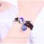 Garnet Stone Beaded Bracelets Evil Eye Aromatherapy Diffuser Bracelet