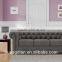Foshan custom made furniture color optional 3 seater wooden handcrafted backrest chesterfield sofa