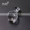zinc alloy chrome plate furniture glass crystal knobs for cabinets