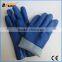 BSSAFETY blue PVC coated chemical gloves long oil resistant gloves