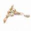 Gold Fashion Crystal Rhinestone Shoe Accessories Shoe Chain For High Heels