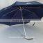 Promotional small pocket light aluminum manual open close strong mini windproof 3 fold umbrella