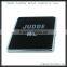 2014 High Quality Black Suede Leather Metal Cigarette Case Box Wallet With Elastic Holder