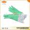 Decorative heavy rubber gloves in women