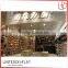 High quality MDF multitier wall mounted display shelving for shoes