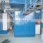 Powder coating curing ovens with overhead conveyor