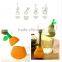Food Safe Silicone Pear Shaped Tea Infuser Long Handled Silicone Tea Strainer/Loose Tea Steeper