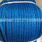 blue color 8mm Poly hollow braided rope, 16 strands braided rope used in swing,ski rope