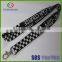 Custom fashion jacquard logo on cord rope lanyard