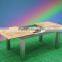 2012 new style teak wood table aluminum furniture