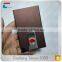 OEM packing POP up or manual metal wallet for men or women with Laser logo