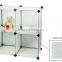 Store More Stackable PP Modular Storage Cubes White Organizer