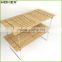 Bamboo dish rack 2 tier kitchen dish rack Homex-BSCI Factory