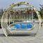 hand made PE rattan woven patio swing outdoor patio furniture swing garden