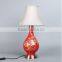 Chinese woman qipao dressing table lamp ceramic