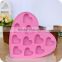 Fancy ice cube tray | 10 cavities candy mold | silicone heart shaped trays